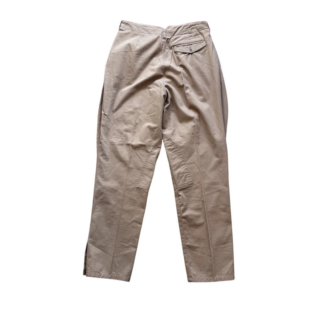 VTG Eddie Bauer Women's Khaki Chino Pants Size 14 Pleated - Picture 6 of 6